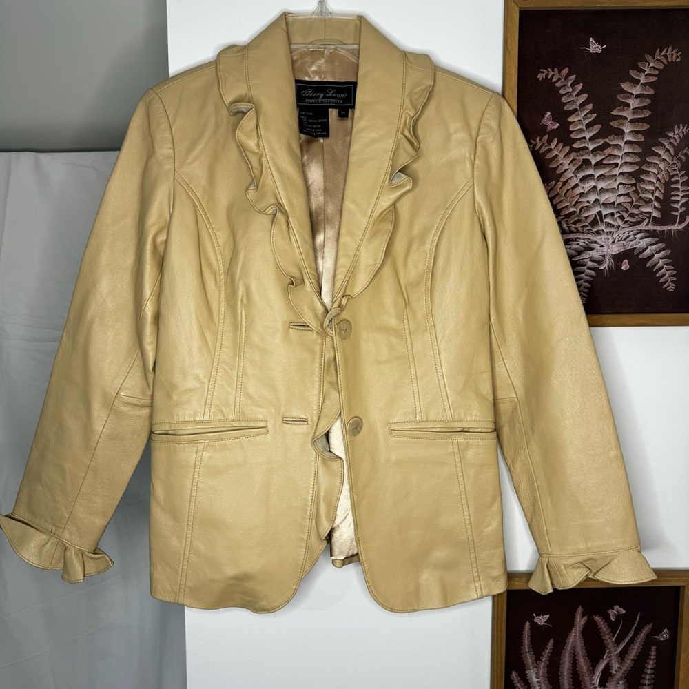 Vintage Terry Lewis Classic Luxuries Genuine Leather Jacket